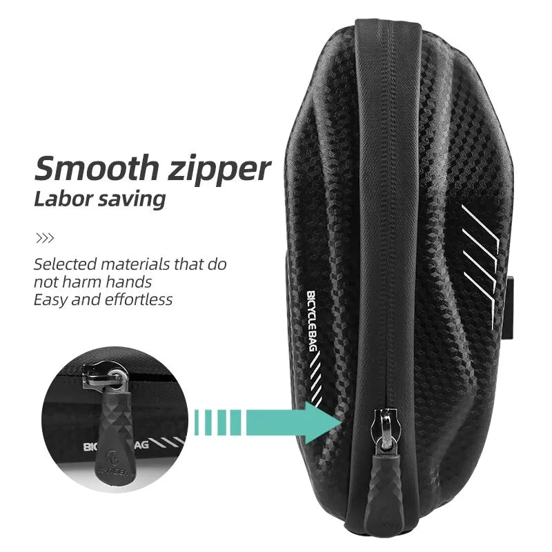 X-TIGER Bike Saddle Bag Rainproof Shockproof PU Pouch Bicycle Bag Rear Large Capatity Seatpost MTB Bike Bag Cycling Accessories Oasis Select