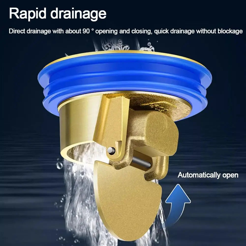 New Backflow Preventer Shower Floor Drain Dectable Anti-odor Sink Strainer Universal Fast Drainage Floor Drain Bathroom Supplies Oasis Select