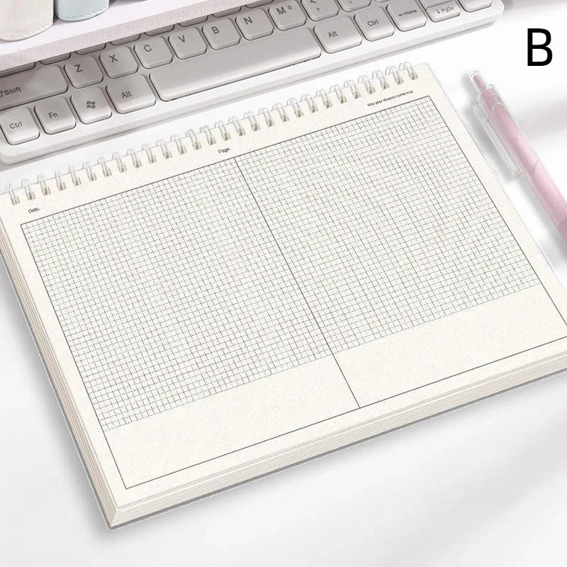 B5 60 Sheets Coil Notebook Portable Thickened Paper Multi-Functional Notepad for College Exam Revision Notes Oasis Select B