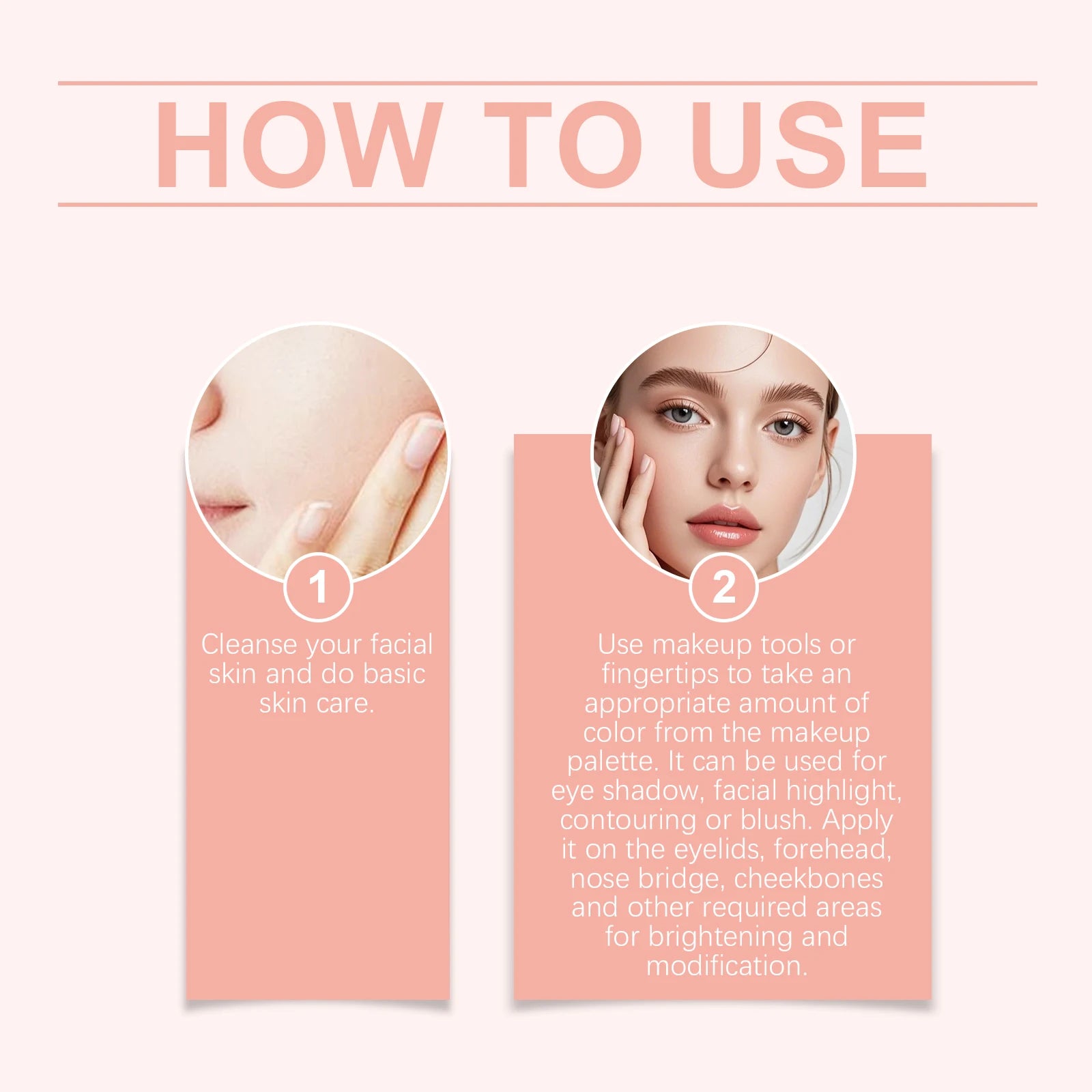 Moisturizing Multi-Functional Makeup Palette Matte and Shimmer, Easy Apply Highlighter Blush Contour Professional Palette Oasis Select