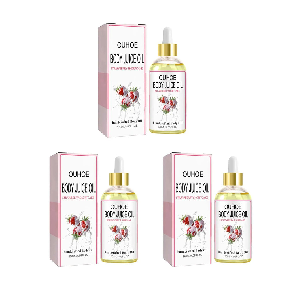 Strawberry Body Oil – Moisturizing, Firming & Massage Oil 120ml Body Massage Oil Oasis Select 3Pcs 120ml