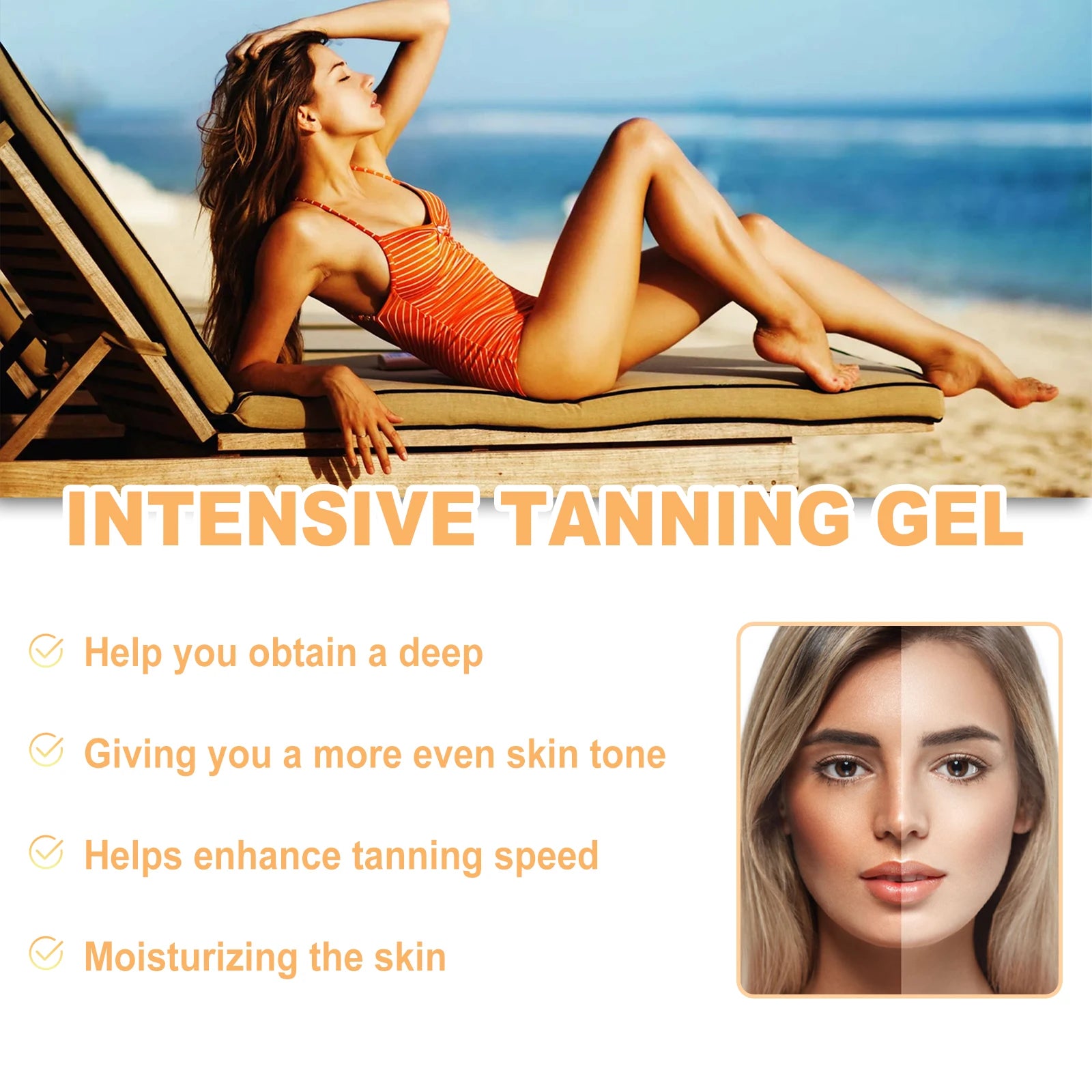 Hoygi Self Tanning Gel – Natural Bronzer & Fake Tan 150g
