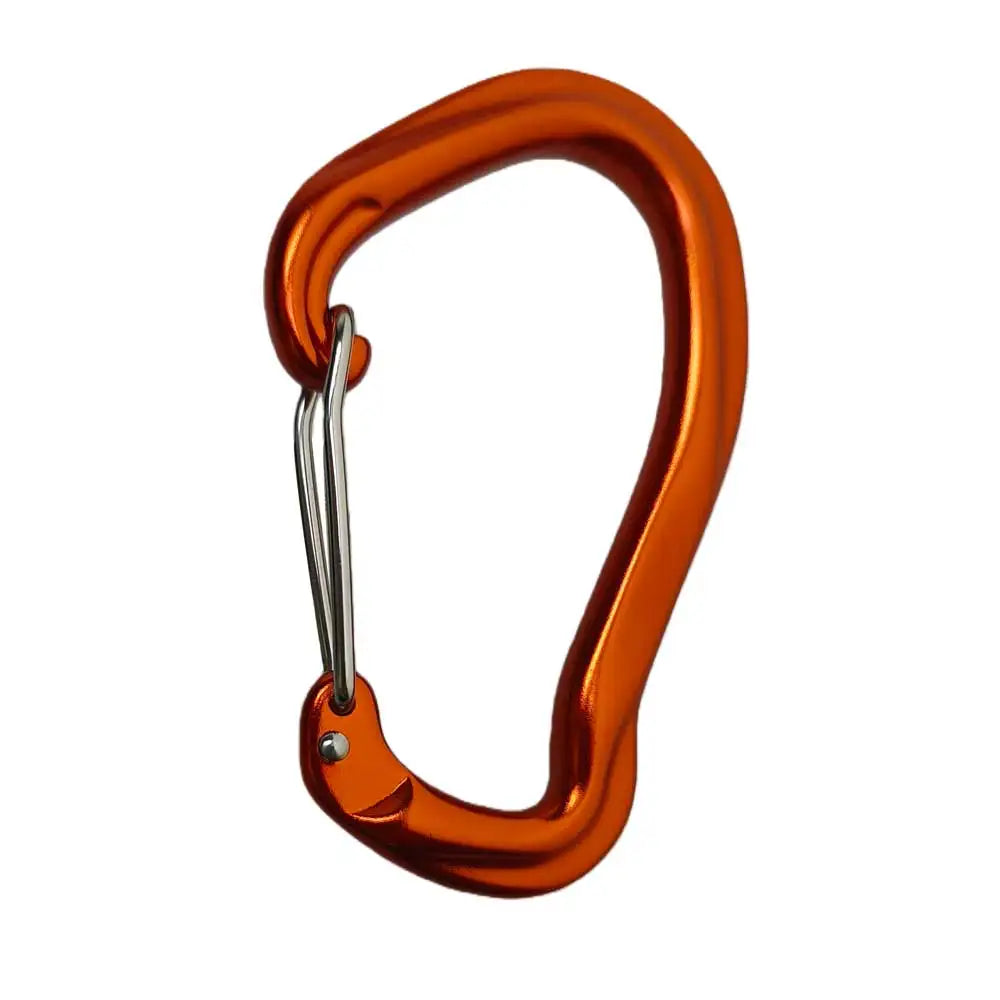12KN Climbing Carabiner Aluminum Alloy Wire Gate Locking Camping Hammock Hooks Backpack Key Clip Mountaineering Quickdraw Gear Oasis Select