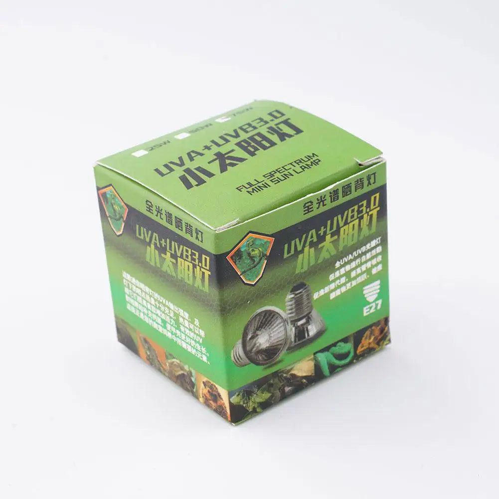 UVA UVB Reptile Heat Lamp 20/50/75W – Full Spectrum Basking