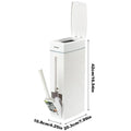Bathroom Trash Can Bathroom Trash Can Toilet Brush Combo Save Space Small Trash Can Lid Bathroom Accessories Narrow Garbage Can Oasis Select A