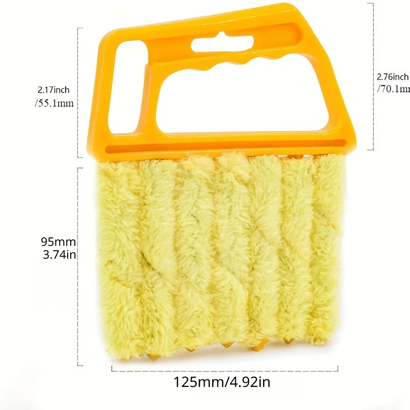 7-Finger Microfiber Blind Cleaner – Portable Dust Collector Blind Cleaning Tool Oasis Select yellow