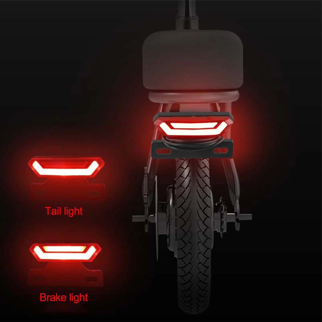 36V 48V Ebike Light Lamp Bike Brake Light Ebike Rear Light 4 Pin Wiring ABS Plastic Material Brake Light Function Oasis Select