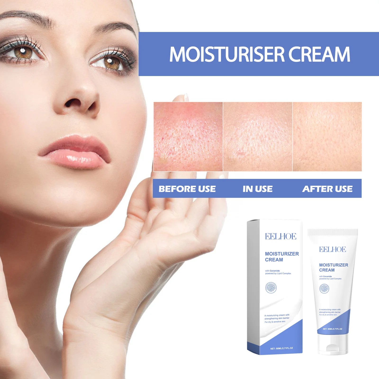 Eelhoe Ceramide Face Cream – Barrier Repair & Moisturizer Ceramide Face Cream Oasis Select