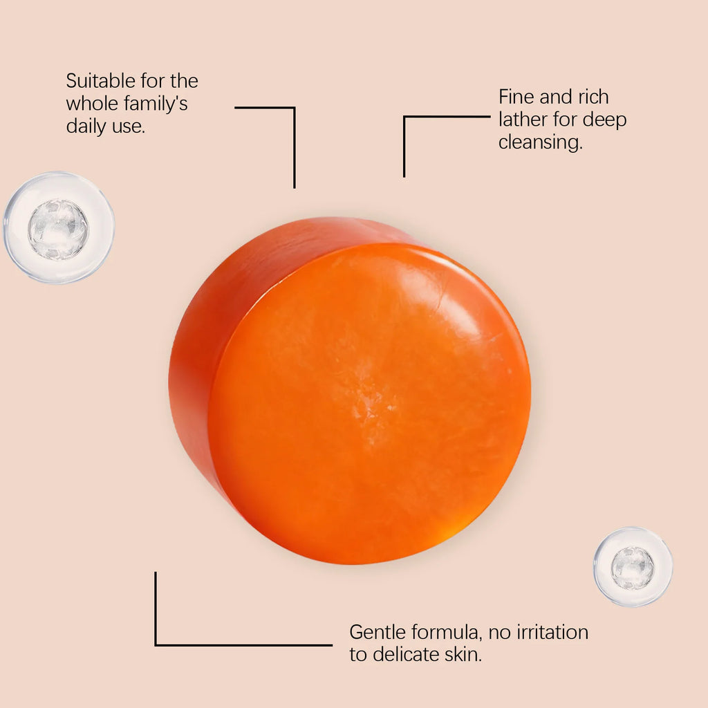 Persimmon Extract Moisturizing Cleansing Soap – Gentle Daily Body Cleanser for Hydrating, Softening & Smoothing Skin Oasis Select