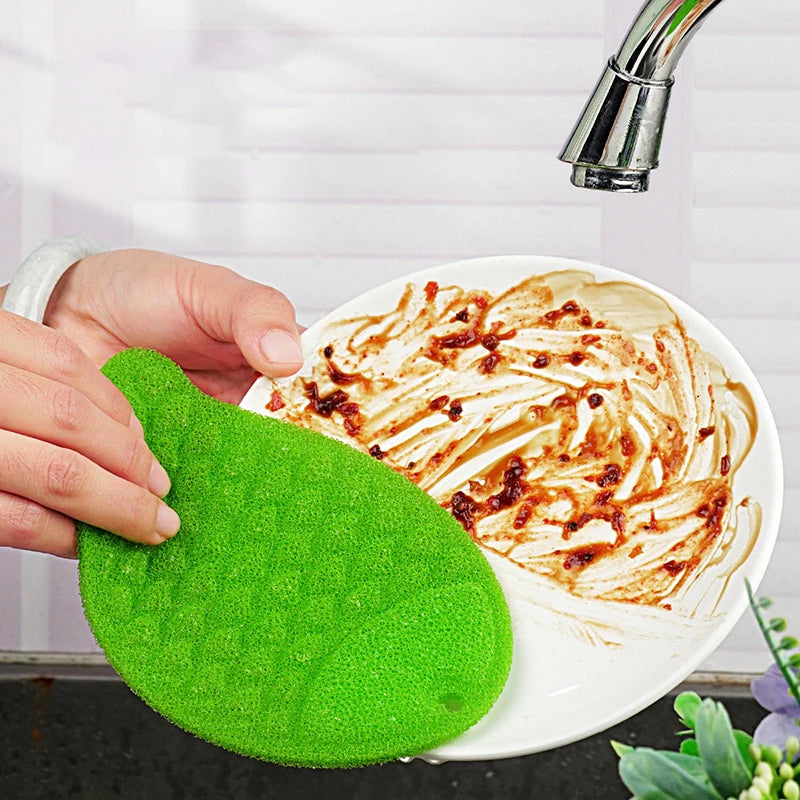 6pcs Colorful Fish Pattern Kitchen Dishcloths Non-Stick Bubble Dish Towels Household Cleaning Sponges for Home Oasis Select