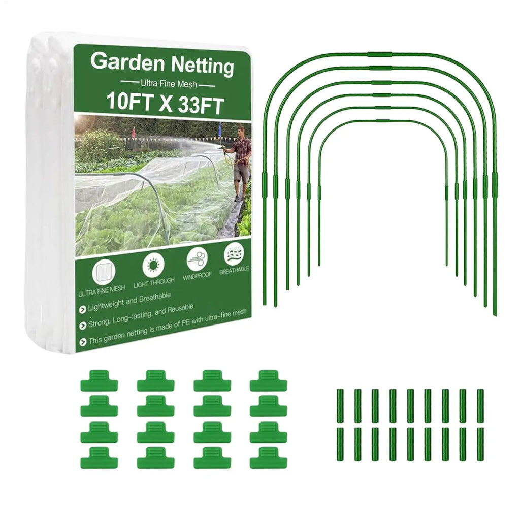 Greenhouse Plant Hoops Durable Reusable DIY Seedling Arch Shed Bracket for Garden Vegetable Grow Tunnel Support Garden Hoop