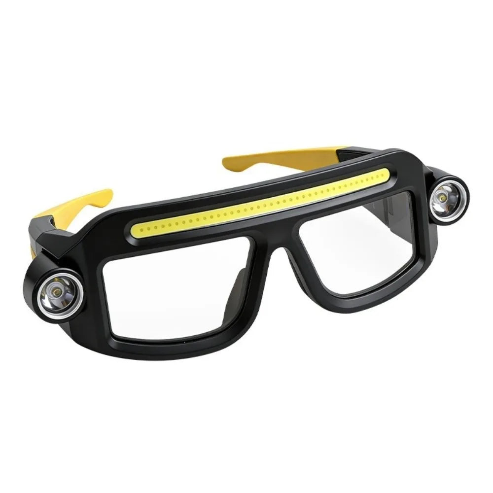 5-Mode LED Headlamp Glasses | Waterproof Outdoor Cycling Light