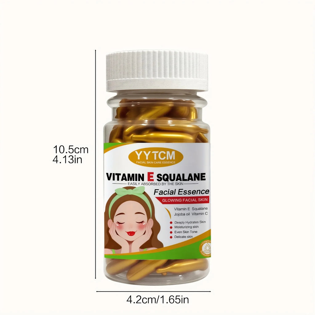 Vitamin E Capsule Essence – Deep Moisturizing & Brightening | 90ct Vitamin E Face Serum Oasis Select