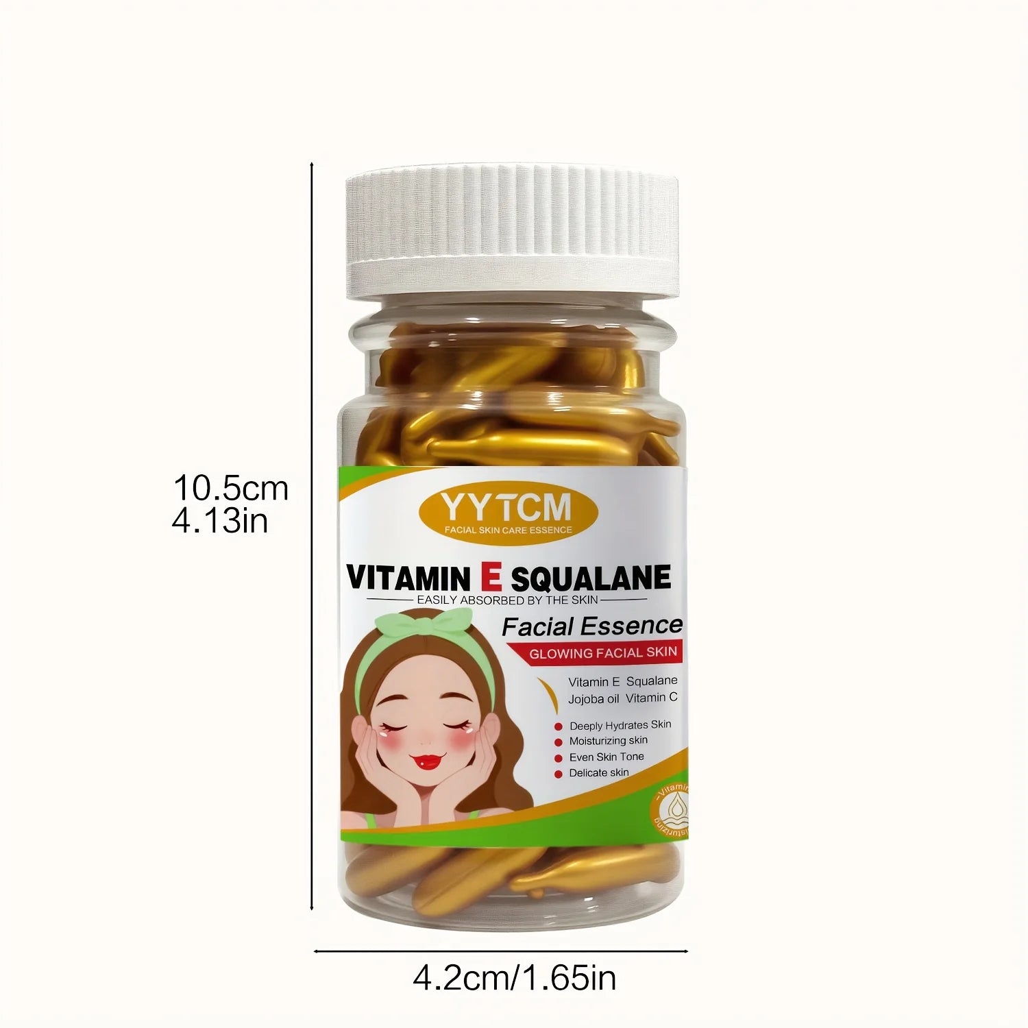 Vitamin E Capsule Essence – Deep Moisturizing & Brightening | 90ct Vitamin E Face Serum Oasis Select