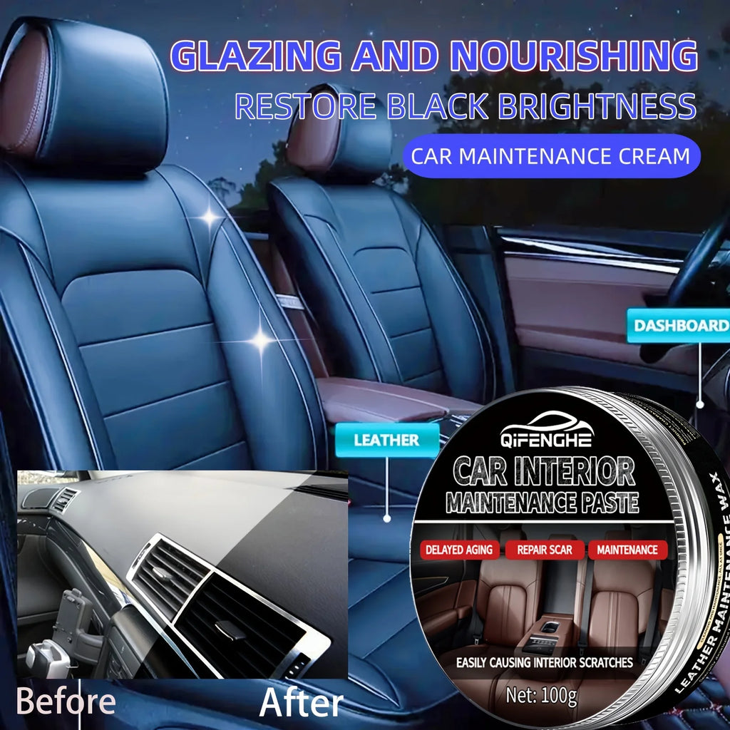 Car Interior Leather & Plastic Polishing Wax | Seat Renovator