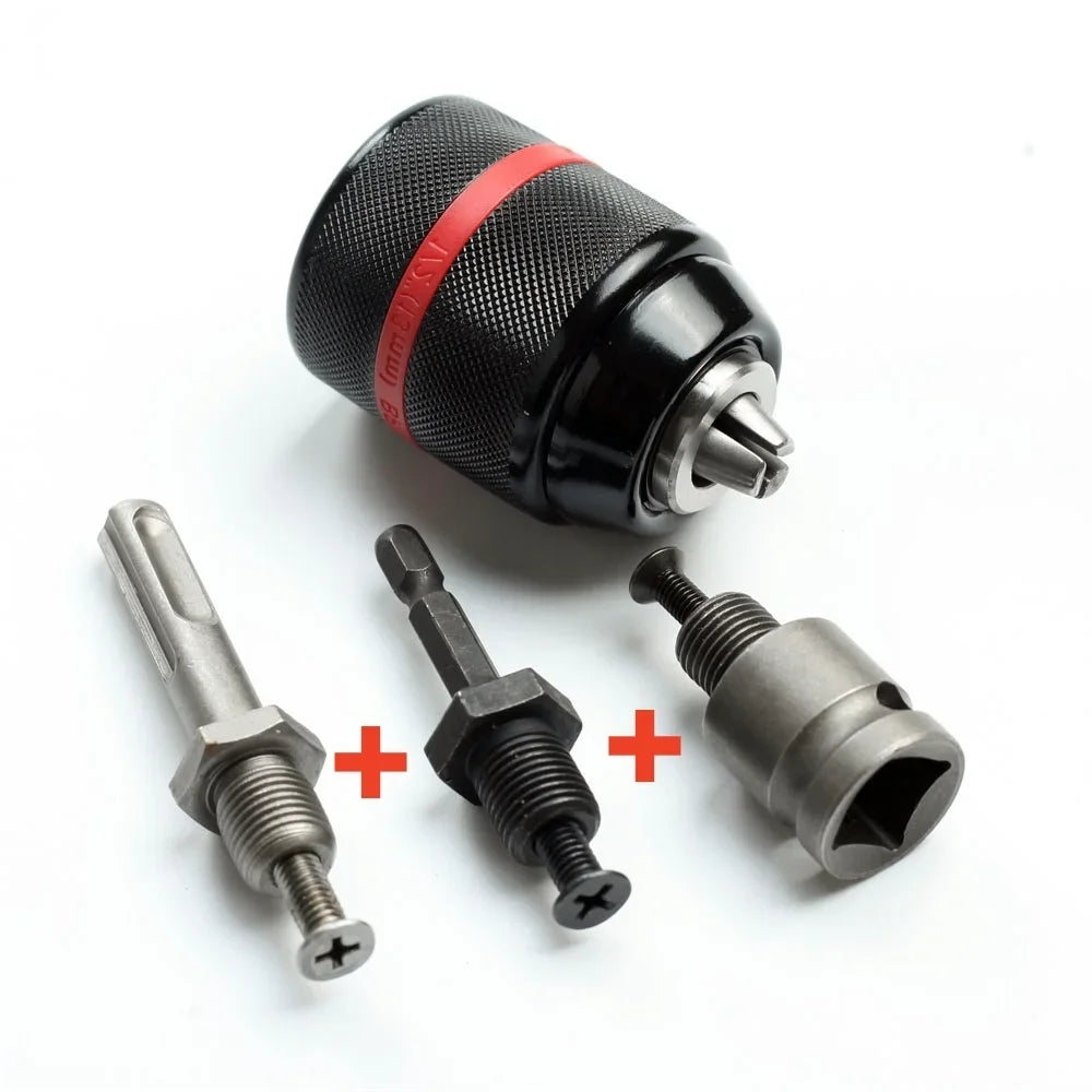 2–13mm Keyless Drill Chuck – Hex, SDS & Square Adapter Drill Chuck Adapter Oasis Select GZ166- 4PCs