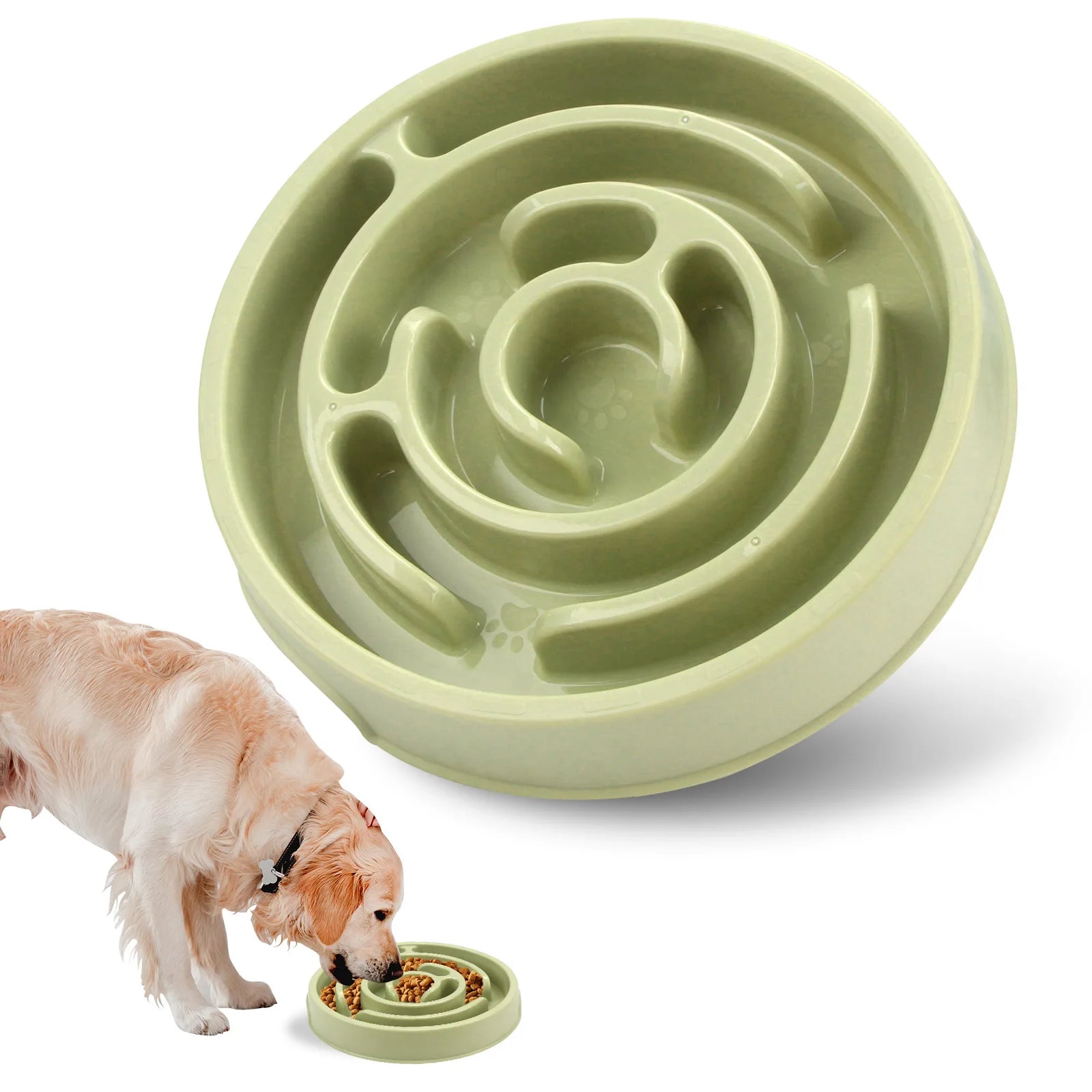 Pet Bowls Slow-Feeding Trays For Cats And Dogs To Prevent Choking Slow-Feeding Trays For Cats And Dogs Licking Pet Supplies. Oasis Select green-2pcs