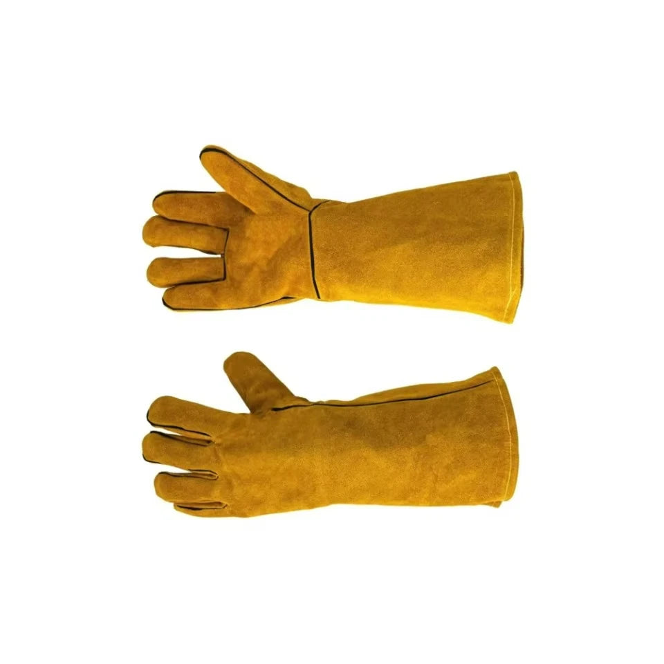 Flame-retardant Welding Work Gloves Heat-proof Metal Welding Protector Yellow Gloves Soldering Welding Gloves Tools Oasis Select