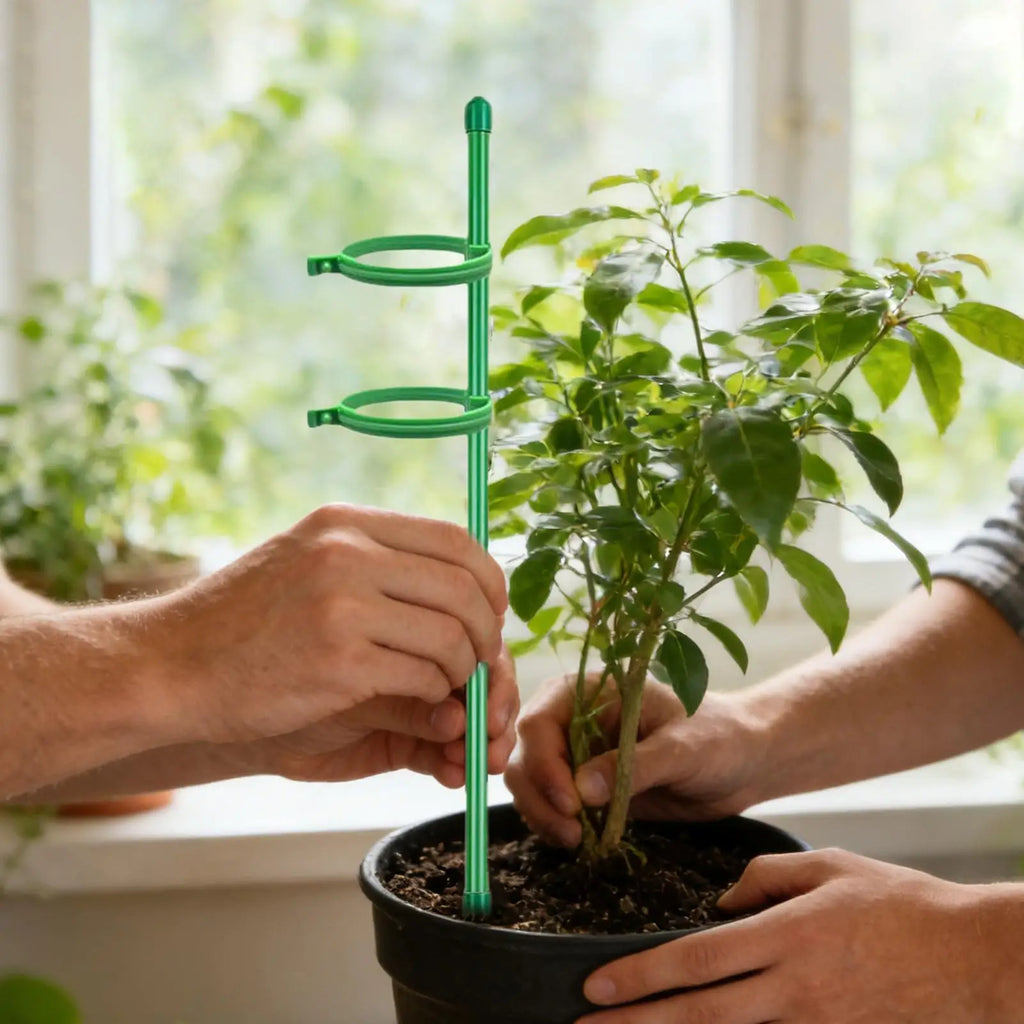 10Pcs Plant Supports Stakes Adjustable Flower Stand Sticks Reusable Plant Clips Bonsai Fixing Tool Flower Grow Holder Stakes Oasis Select