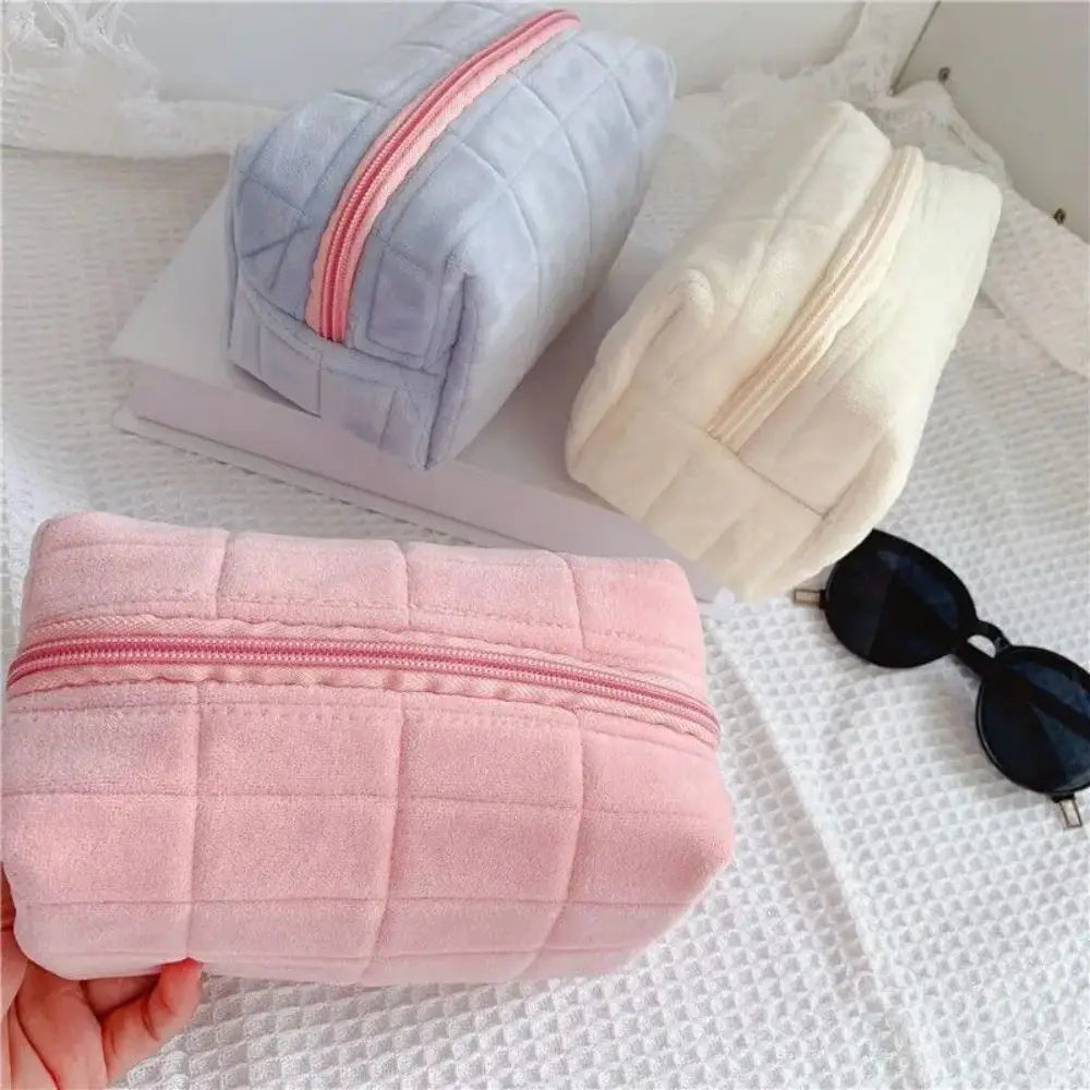 1pc Pink/White/Blue Pillow Design Cosmetic Bag Pencil Case Pen Pouch Large-capacity Student Storage Pencil Case Oasis Select