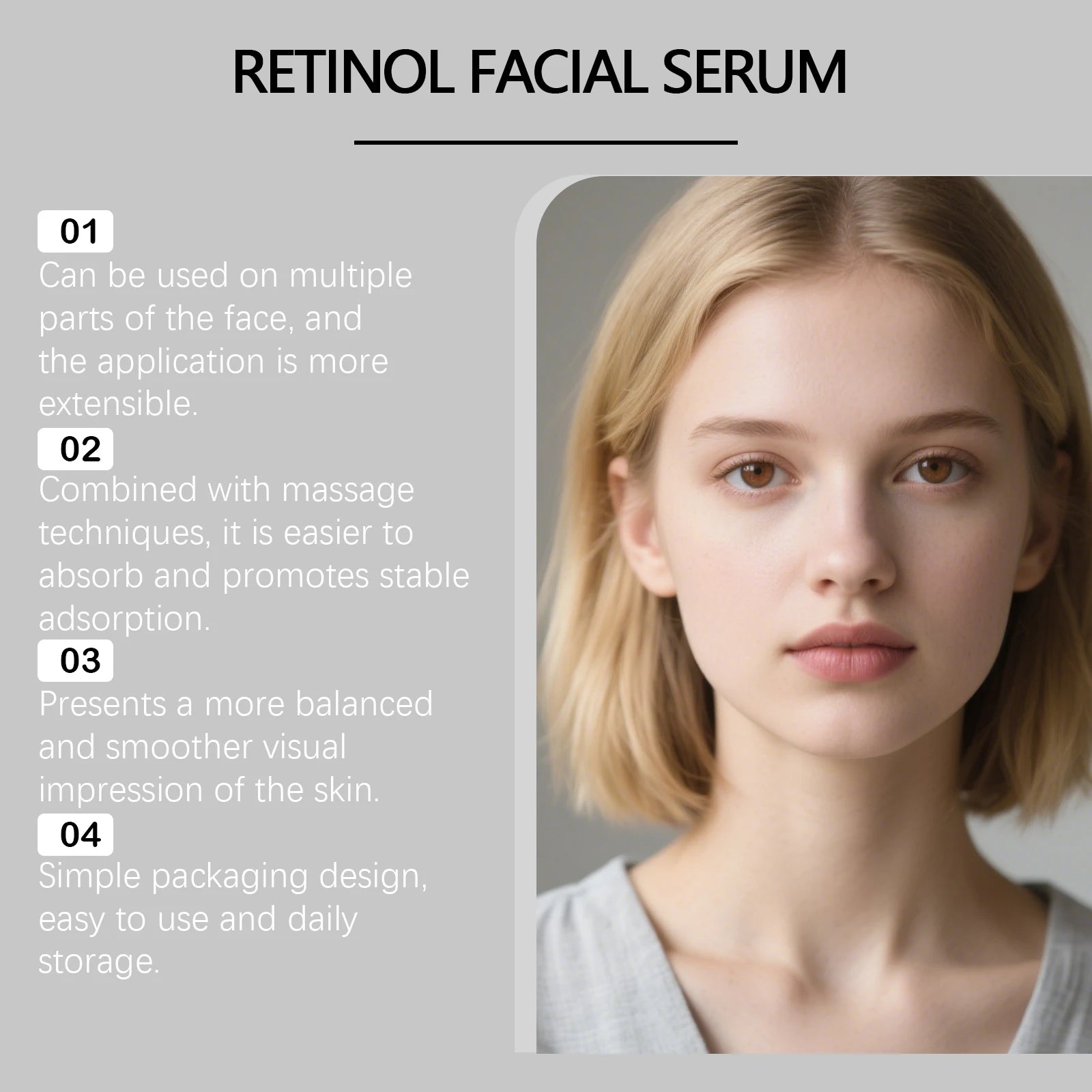 Hoygi Retinol Face Serum – Anti-Wrinkle & Firming 100ml Retinol Face Serum Oasis Select