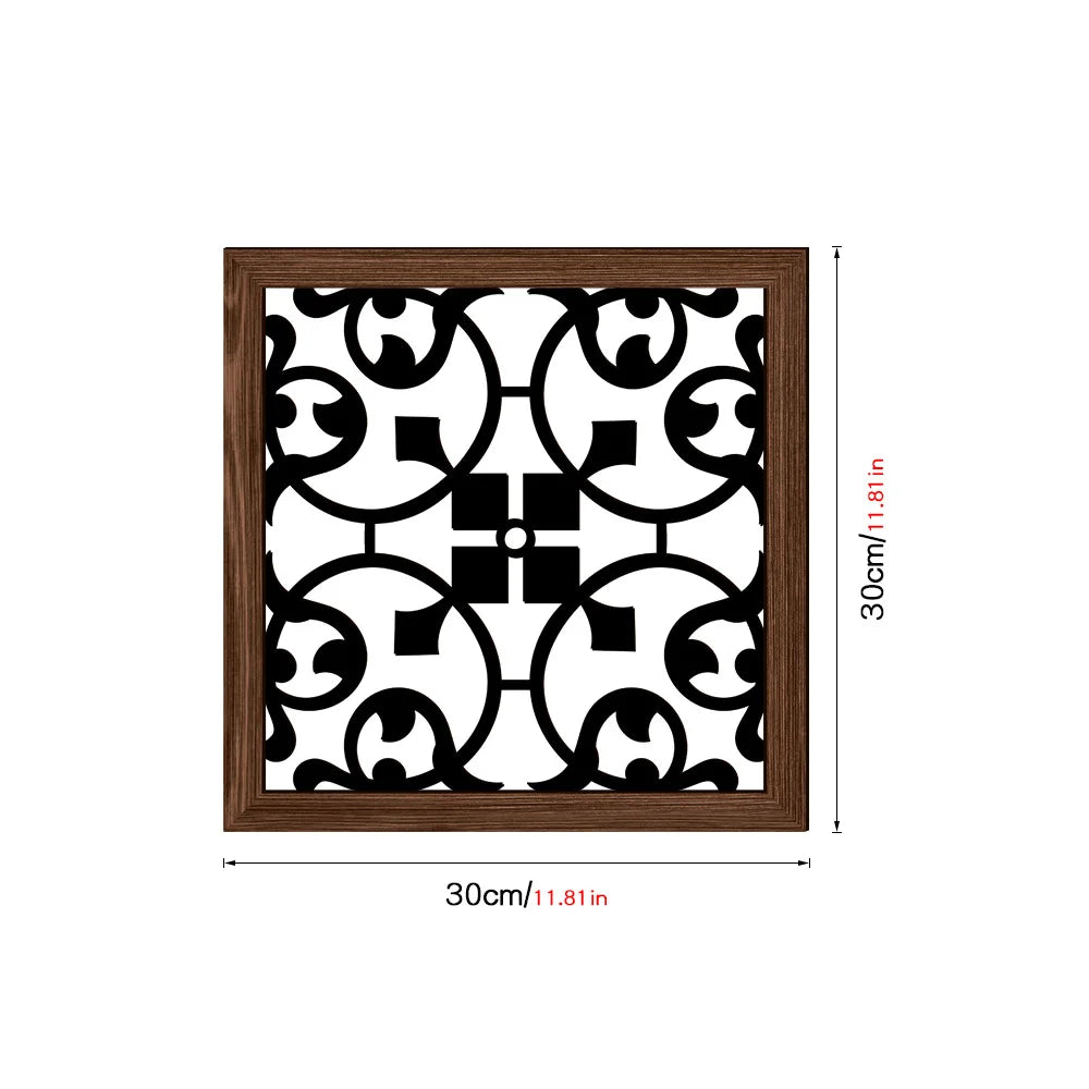 Wooden hollowed out UV printed wood grain home wall decoration can be pasted with living room and bedroom murals room decor Oasis Select MZ433-A 30cm x 30cm