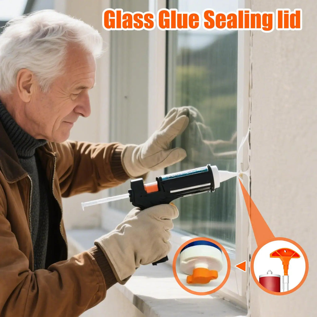 Caulking Tube Sealing Plugs Caulk Nozzle Tip Sealant Unclogger Applicator Lid for Glass Glue Foam Outdoor Adhesive Professional Oasis Select