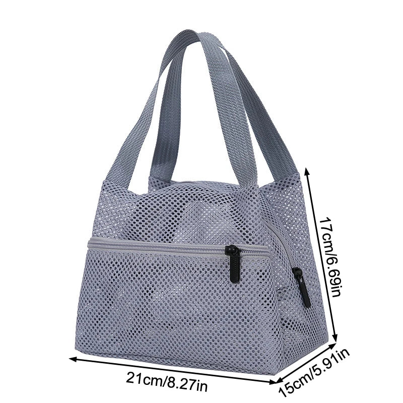 Large Mesh Bag Quick Dry Tote Handbag Lightweight Storage Bag for Family Beach Trip Pool Essentials Organizer Oasis Select