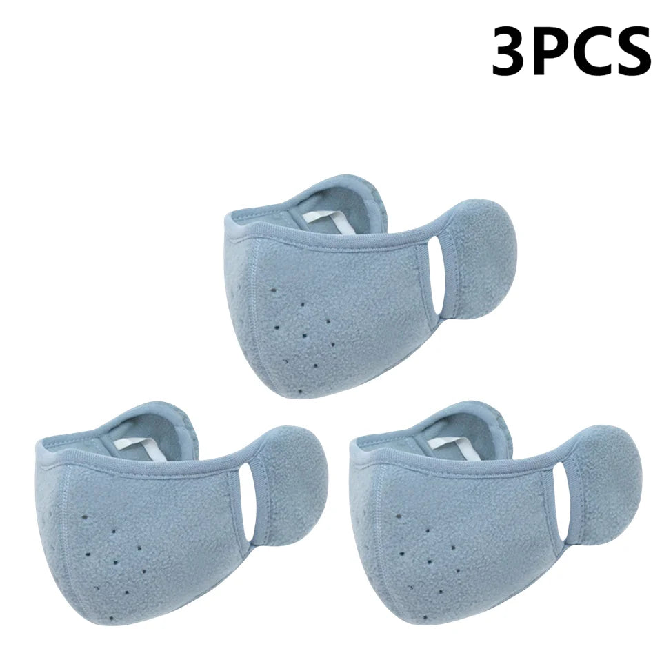 Winter Fleece Earmuffs & Windproof Face Mask – Unisex 1/2/3 Pcs