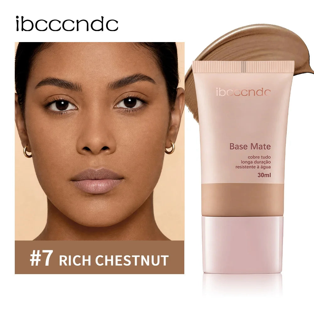 Matte Foundation Natural Coverage Waterproof Long Lasting Smudge Proof Oil Control Moisturizing Nourishing Face Makeup Daily Use Oasis Select Color 7