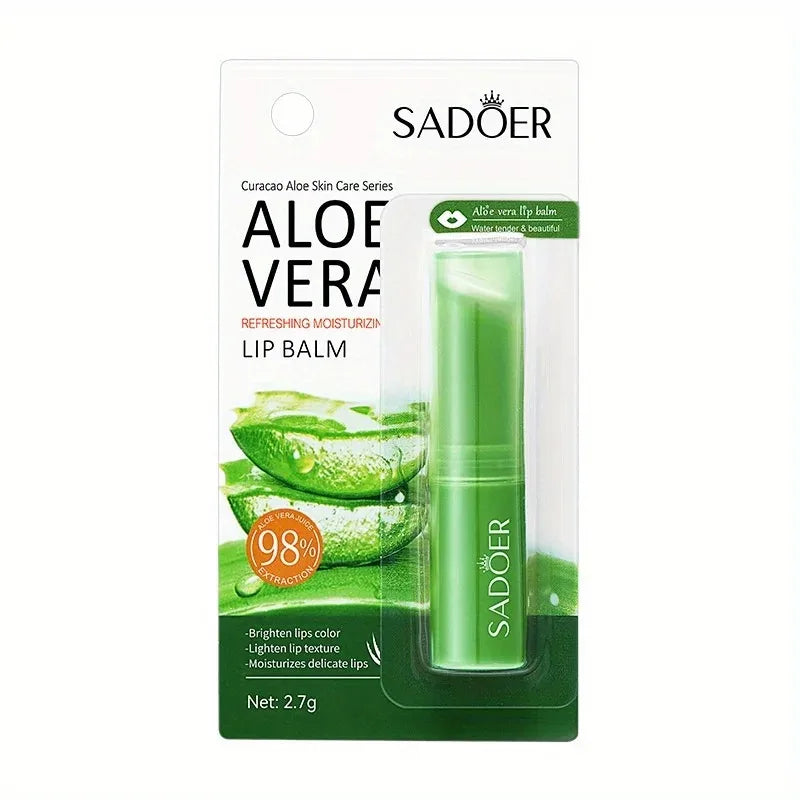 Lip Aloe Balm Nourishing, Refreshing, Hydrating and Moisturizing Preventing Cracking and Repairing Lips Gentle Non Irritating Oasis Select Aloe