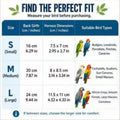 Adjustable Parrot Harness & Vest – Safe Outdoor Bird Walking