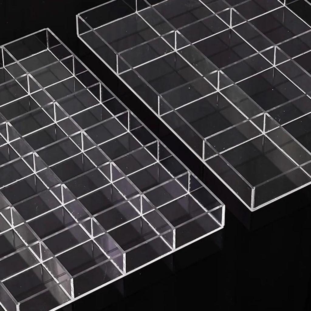 Transparent plastic jewelry storage box, jewelry tray, nail art, jewelry, rings, necklaces and other jewelry storage boxes Oasis Select