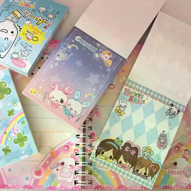 70-Sheet Retro Japanese Rabbit Memo Notepad | Kawaii Journal Pad