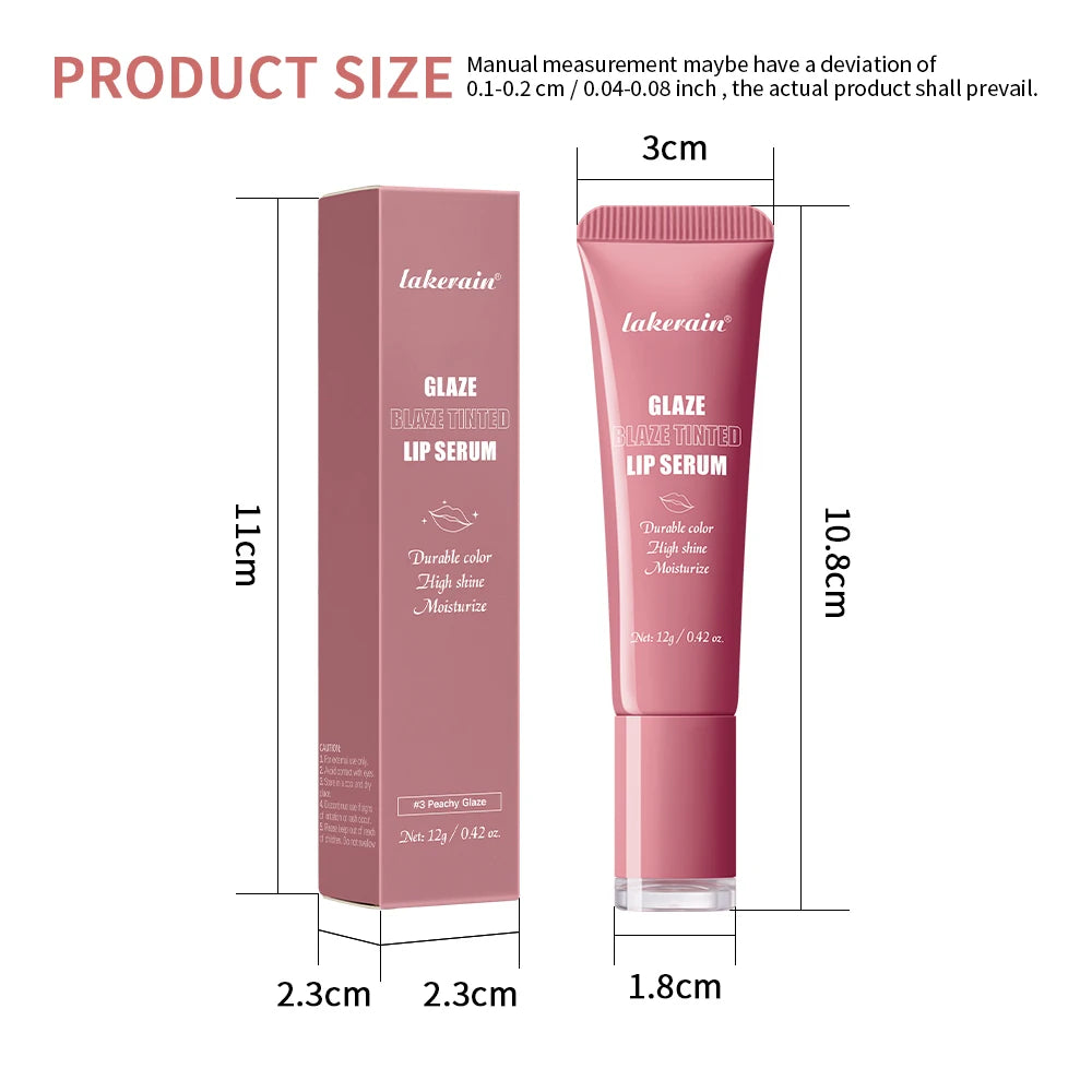 Lakerain 6-Color Glowy Tinted Lip Balm – Hydrating & Nourishing