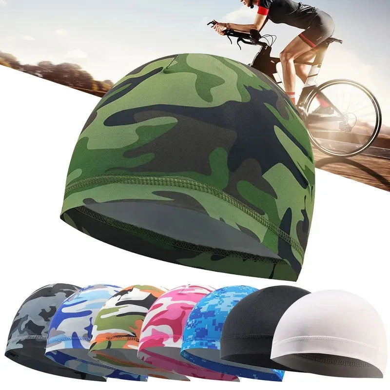 1/2pcs Quick Dry Helmet Cycling Cap Anti-UV Anti-Sweat Sports Hat Motorcycle Bike Riding Bicycle Cycling Hat Unisex Inner Cap Oasis Select