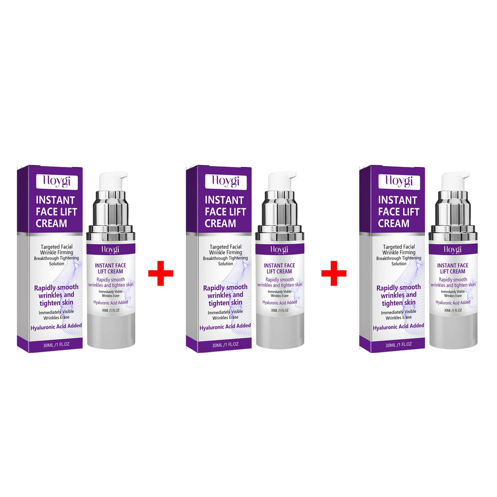 Hoygi Instant Face Lift Cream – Firm, Anti-Wrinkle 30ml Anti-Aging Face Cream Oasis Select 3 X 30ml boxed