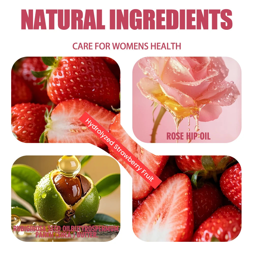 Strawberry essential oil, body massage essential oil, private care, firming the skin, deep moisturizing, smoothing the skin Oasis Select