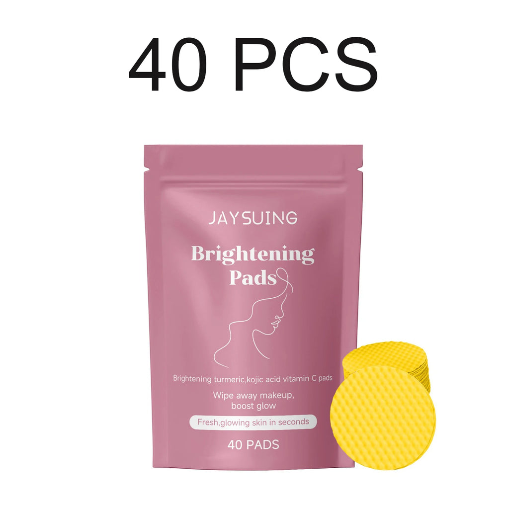 Turmeric Kojic Acid Brighten Cleansing Pad Adjust Water Oil Balance Remover Cottons Improve Skin Roughness Exfoliate Soothing Oasis Select 40 PCS