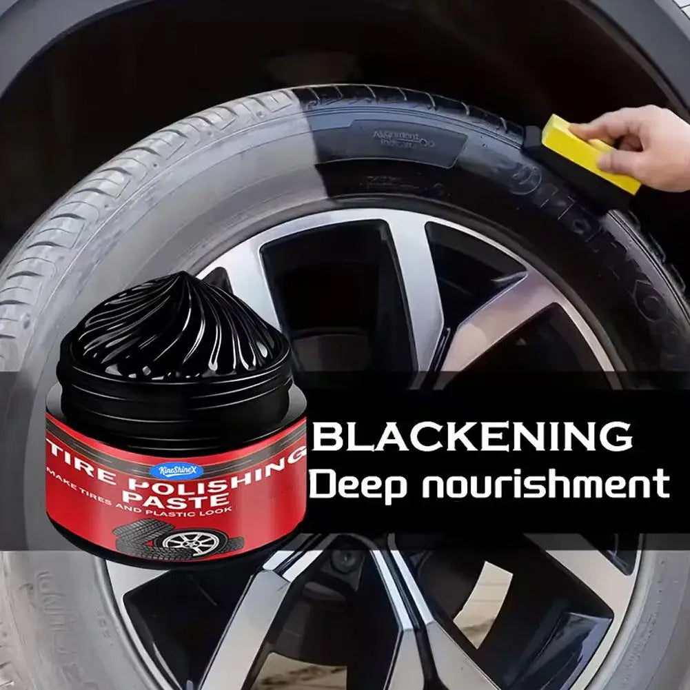 Car Tire Shine Paste 30g – UV-Resistant Rubber & Plastic Restorer