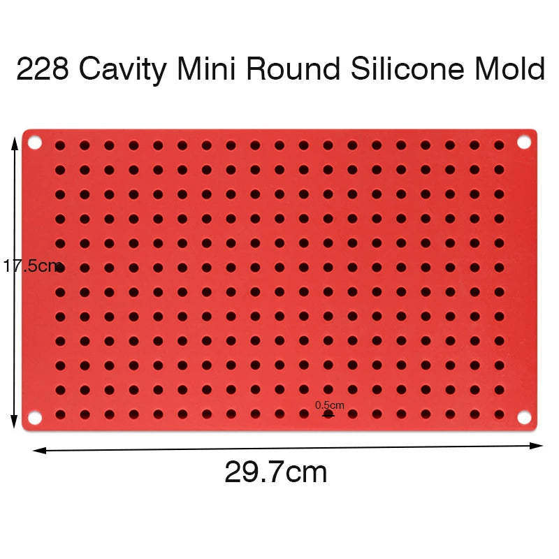468/228 Cavity Mini Round Silicone Mold – Chocolate & Dog Treats Silicone Baking Mold Oasis Select 228 Cavity