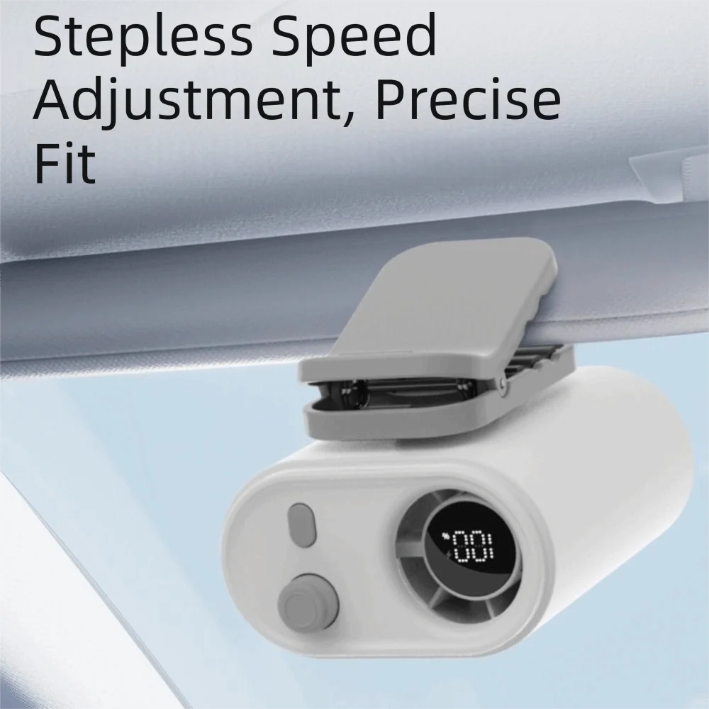 Detachable Design Portable Mini Fan Compact Lightweight Simple One-button Control Clip-on Waist Fan Adjustable Airflow Oasis Select