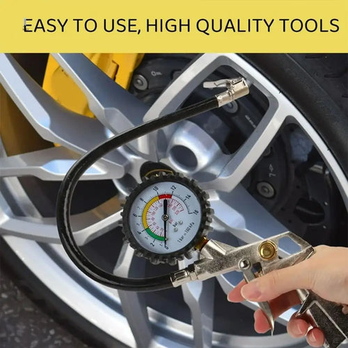 220Psi Auto Tire Pressure Gauge Pressure Gun Type For Air Compressor Car SUV Motorcycle Inflator Pump Tire Repair Tool Oasis Select