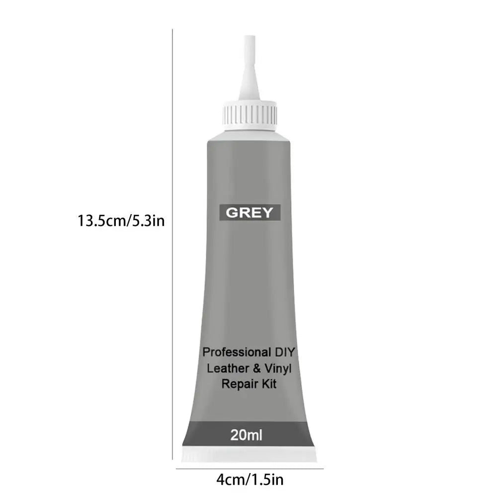 Car Repair Scratches Cracks 20ml Leather Repair Gel Leather Complementary Color Repair Paste Car Repair Cream Agent Car care Oasis Select Gray