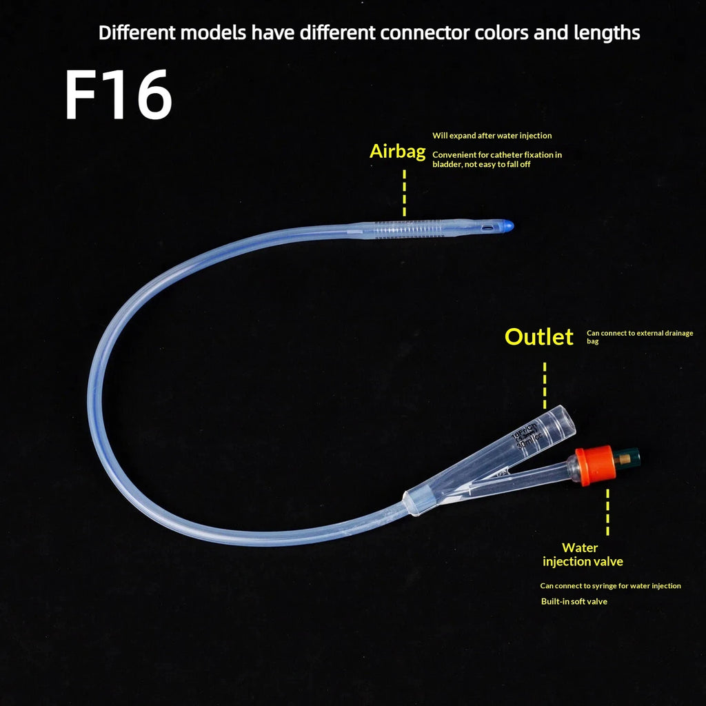 1 Piece 2 Way 3 Way Urinary Disposable Silicone Foley Catheter Flushing Tube Teaching Consumables Oasis Select A6