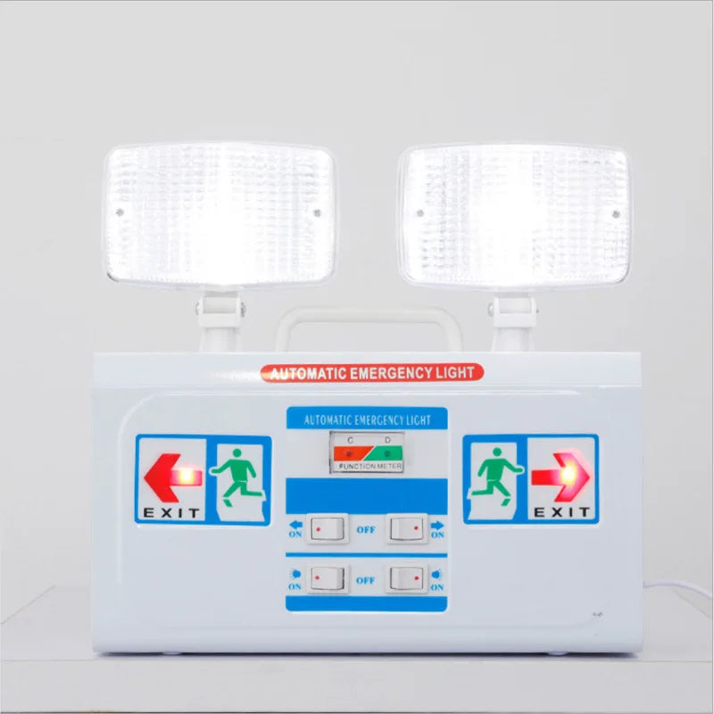 SHINEKNOT Double Head LED Emergency Exit Light | 180-Min Backup