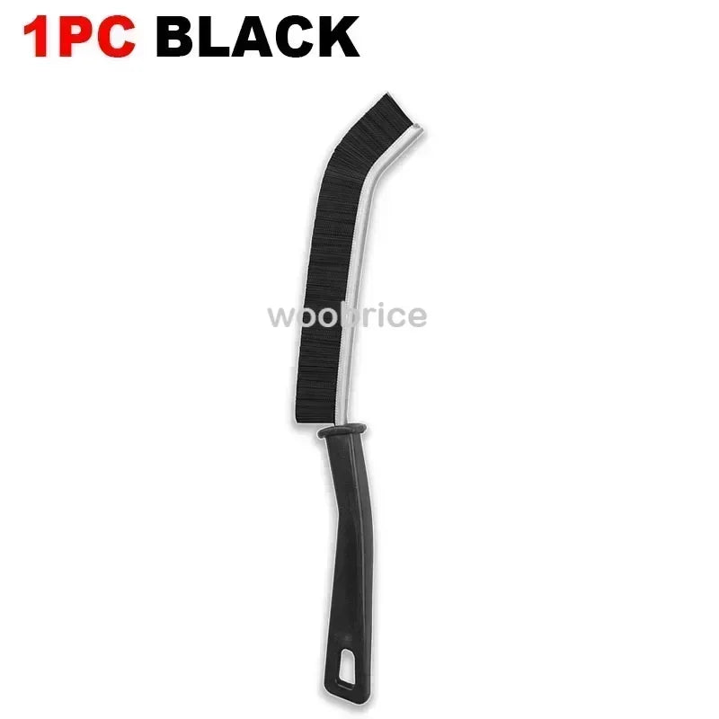 Household Cleaning Brush Bathroom Scrubber Radiator Crevice Cleaning Brush Multifunctional Thin Brushes Long Handle Ergonomic Oasis Select 1pc black as show