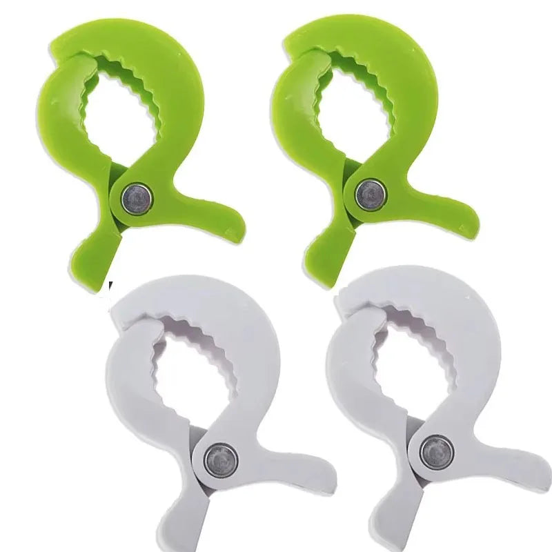 1-4PCs Baby Colorful Car Seat Accessories Plastic Pushchair Toy Clip Pram Stroller Peg To Hook Cover Blanket Mosquito Net Clips Oasis Select Mix 4pcs
