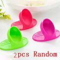 2PCS Silicone Heat Resistant Finger Covers, High Temperature Insulated Finger Gloves for Oven Microwave Cooking Baking Oasis Select 2pcs random