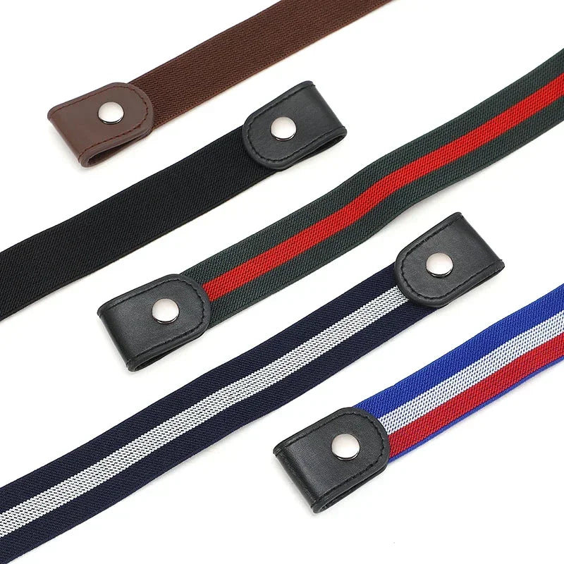 Buckle-Free Belts for Women Men Jean Pants Dress No Buckle Adjustable Stretch Elastic Waist Band Invisible Belt DropShipping Oasis Select